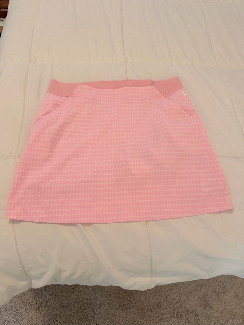 Lilly Pulitzer Pink Gingham Mini Skort